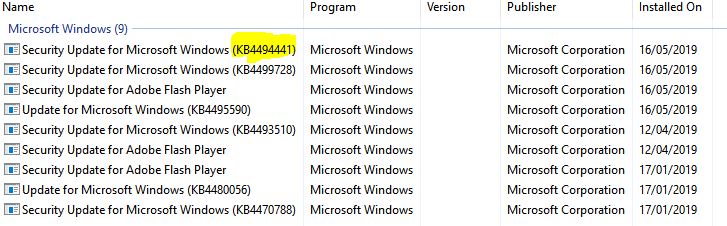 Cumulative Update KB4494441 Windows 10 v1809 Build 17763.503 - May 14-capture-2.jpg