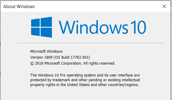 Cumulative Update KB4494441 Windows 10 v1809 Build 17763.503 - May 14-image.png