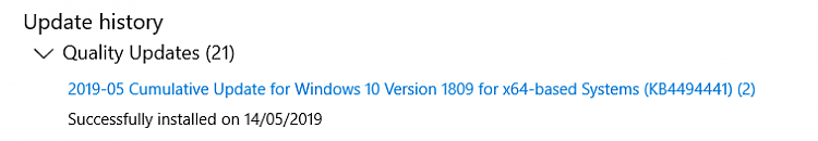 Cumulative Update KB4494441 Windows 10 v1809 Build 17763.503 - May 14-image.png