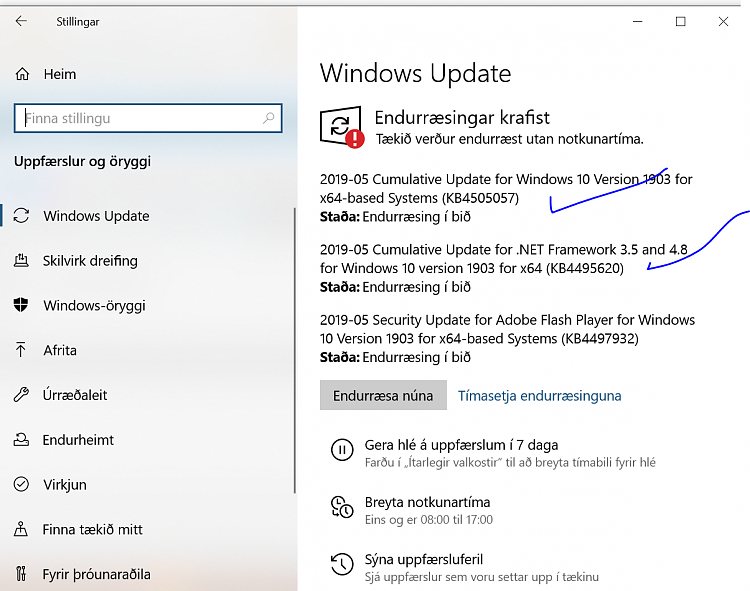 Cumulative Update KB4505057 Windows 10 v1903 build 18362.116 - May 19-update_hist.png