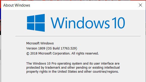 Cumulative Update KB4497934 Windows 10 v1809 Build 17763.529 - May 21-image.png