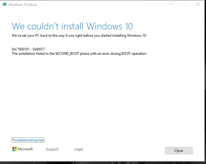 How to get the Windows 10 May 2019 Update version 1903-error.jpg