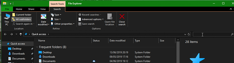 New Windows 10 Insider Preview Fast+Skip Build 18917 (20H1) - June 12-clicking-search-bar-right.png