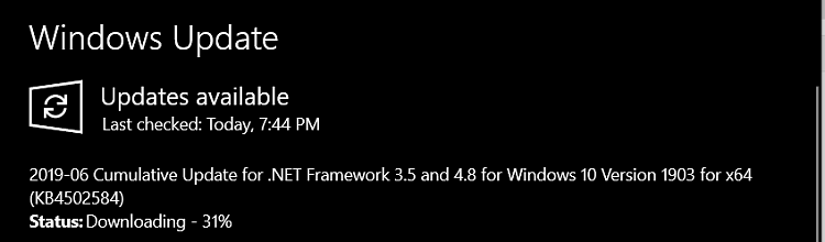 Cumulative Update KB4501375 Windows 10 v1903 build 18362.207 - June 27-image.png