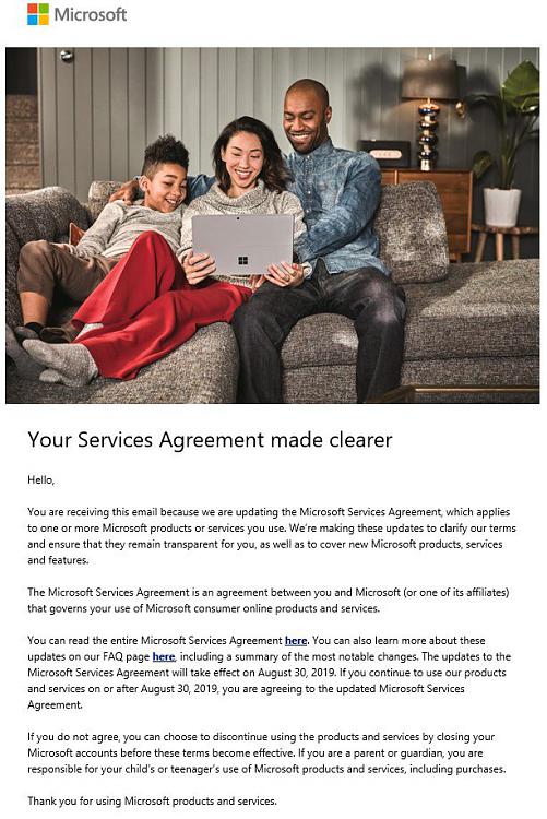 New Microsoft Services Agreement will take effect on August 30, 2019-email.jpg