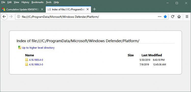 Cumulative Update KB4507453 Windows 10 v1903 build 18362.239 - July 9-windowsdefenderplatformfolders.jpg
