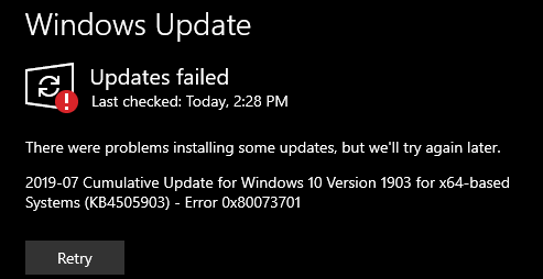 Cumulative Update KB4505903 Windows 10 v1903 build 18362.264 - July 19-image.png