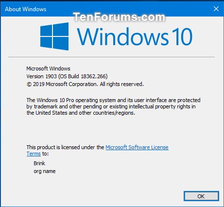 Cumulative Update KB4505903 Windows 10 v1903 build 18362.266 - July 23-18362.266.jpg