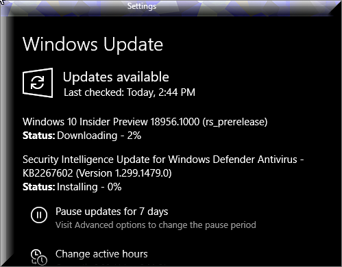 New Windows 10 Insider Preview Fast+Skip Build 18956 (20H1) - August 7-insiders-version-1903-os-build-18956.1001.png