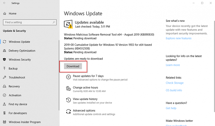 Cumulative Update KB4512508 Windows 10 v1903 build 18362.295 - Aug. 13-image.png