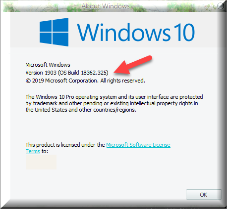 Cumulative Update KB4512941 Windows 10 v1903 build 18362.325 - Aug. 21-winver-after-installing-kb4512941.png
