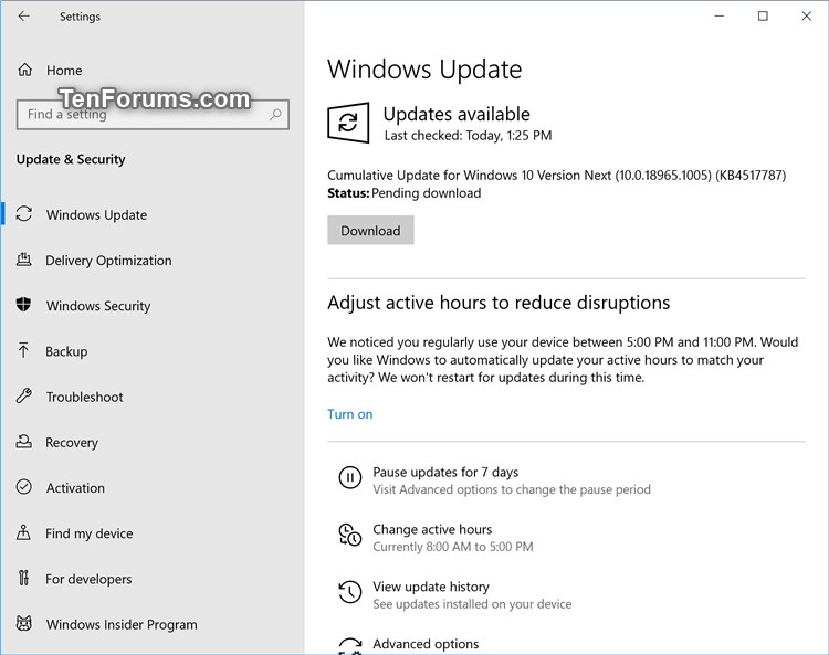 Cumulative Update KB4517787 Windows 10 Insider build 18965.1005 Aug.22-18965.1005.jpg