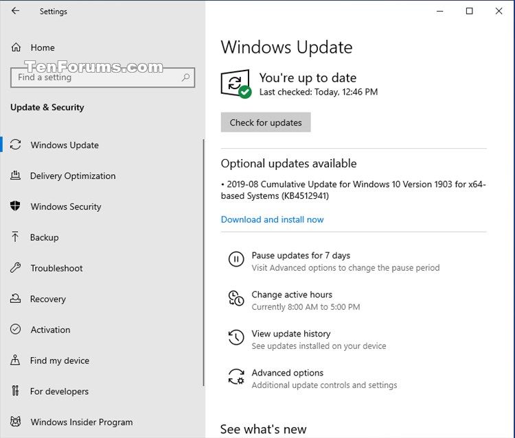 Cumulative Update KB4512941 Windows 10 v1903 build 18362.329 - Aug. 30-kb4512941.jpg
