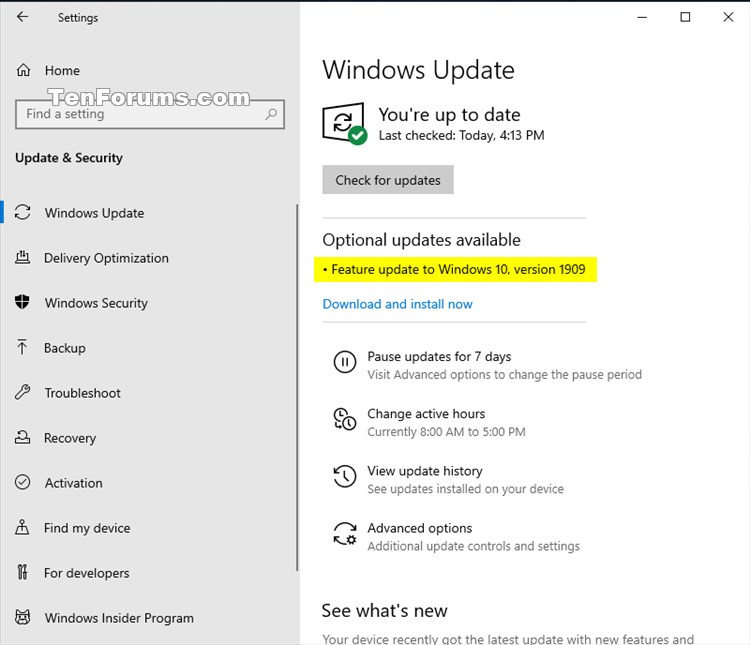 Cumulative Update KB4517245 Windows 10 v1909 Build 18363.329 - Sept. 5-windows10_rp_1909.jpg