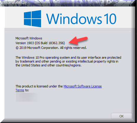 Cumulative Update KB4515384 Windows 10 v1903 build 18362.356 Sept. 10-winver-after-installing-kb4515384.png