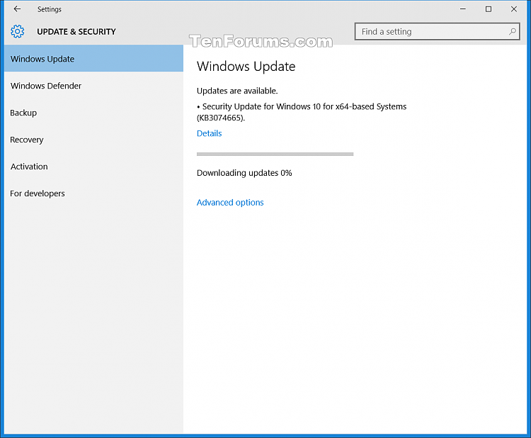 New update package on Windows Update for PC build 10240 today-kb3074665.png