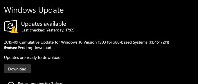 Cumulative Update KB4517211 Windows 10 v1903 build 18362.387 Sept. 26-oct-2-2019-2.jpg