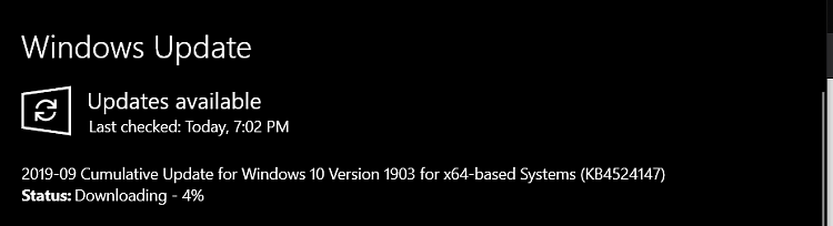 Cumulative Update KB4517211 Windows 10 v1903 build 18362.387 Sept. 26-image.png