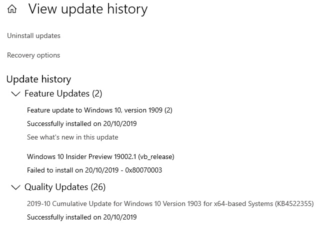 KB4522355 Windows 10 Build 18362.449 19H1 and 18363.449 19H2 - Oct. 23-windows-update.jpg