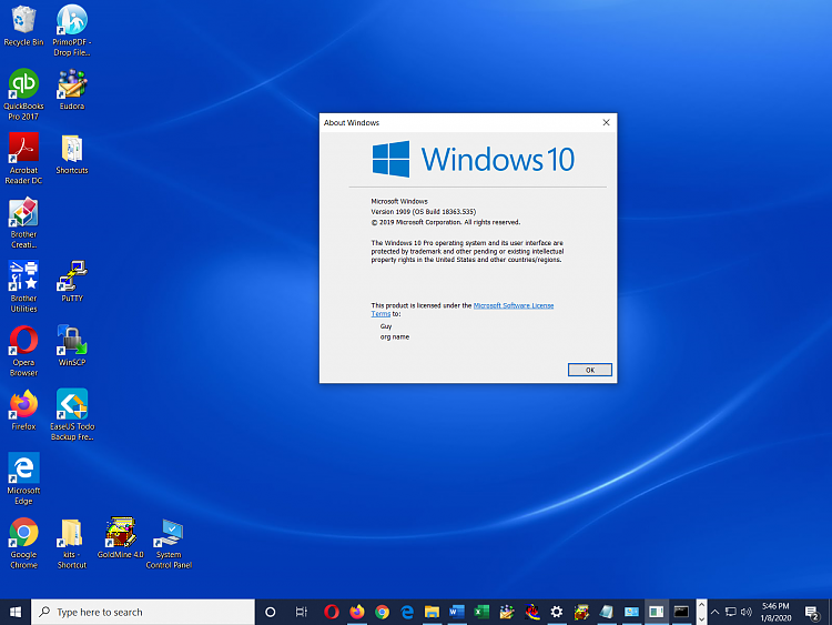 Known and Resolved issues for Windows 10 May 2019 Update version 1903-winver1909.png