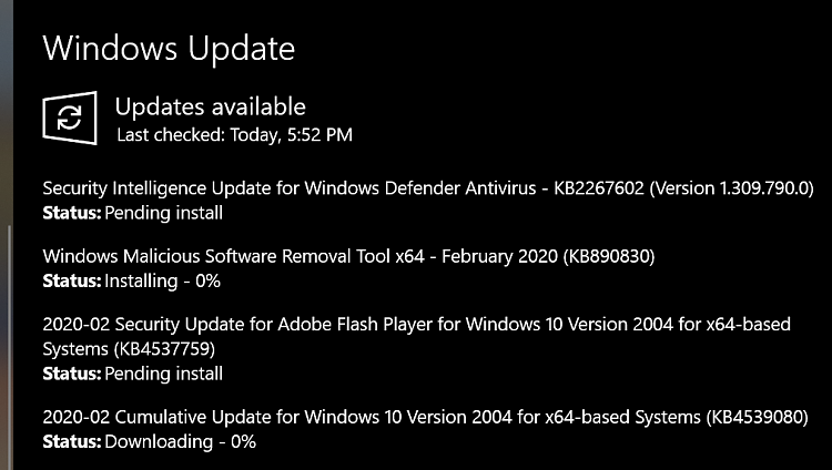 KB4539080 for Windows 10 Insider Preview Slow Build 19041.84 - Feb. 11-2020-02-11_17h53_03.png
