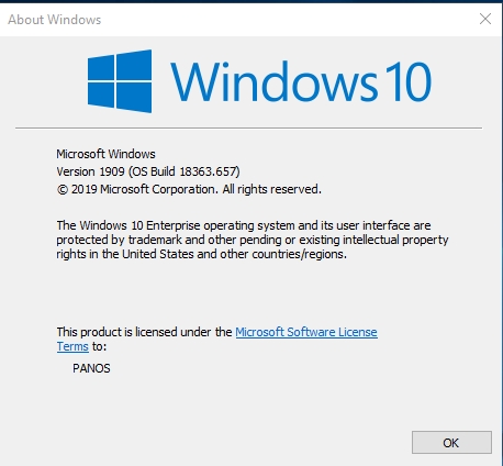 KB4538674 Servicing Stack Update Windows 10 v1903 and v1909 - Feb. 11-version-1909-os-build-18363.657-.jpg