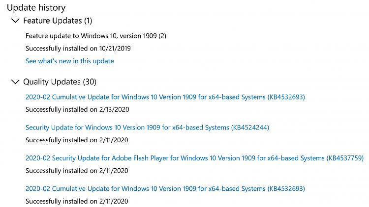 KB4532693 CU Win 10 v1903 build 18362.657 &amp; v1909 build 18363.657-update.jpg