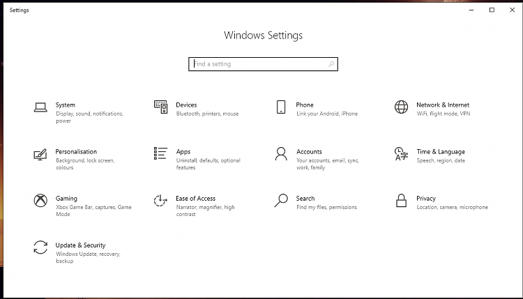 Windows 10 Insider Preview Fast Build 19582.1001 - March 12-settings.png