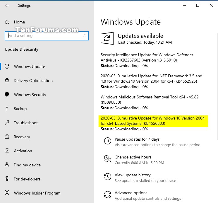 KB4556803 Windows 10 Insider Preview Slow &amp; RP Build 19041.264 May 12-kb4556803.jpg