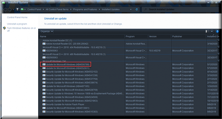 KB4556799 CU Win 10 v1903 build 18362.836 and v1909 build 18363.836-update-kb4556799-showing-control-panel.png