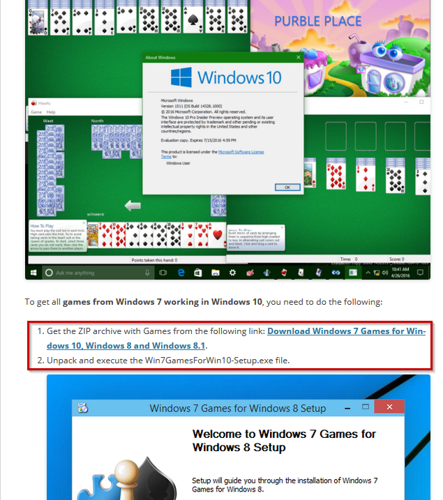 How To Get Windows 7 Games For Windows 10 
