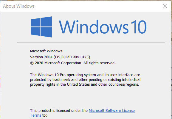 KB4568831 Cumulative Update Windows 10 v2004 build 19041.423 - July 31-image.png