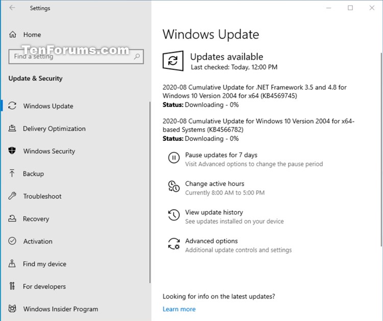 KB4566782 Cumulative Update Windows 10 v2004 build 19041.450 - Aug. 11-kb4566782.jpg