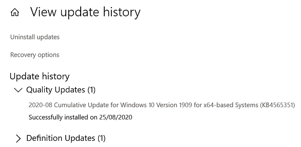 KB4565351 CU Win 10 v1903 build 18362.1016 and v1909 build 18363.1016-success.png