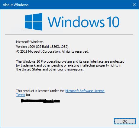 KB4574727 CU Win 10 v1903 build 18362.1082 and v1909 build 18363.1082-200913-win-ver-1909-os-build-18363.1082.jpg