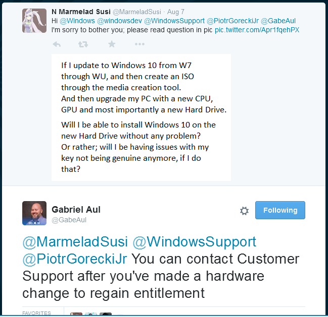 Confirmation Customer Support will help Activate on hardware change-twitterquestion.png