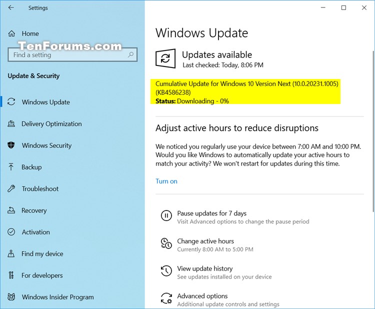 Windows 10 Insider Preview Build 20231.1005 (rs_prerelease) - Oct. 12-kb4586238.jpg