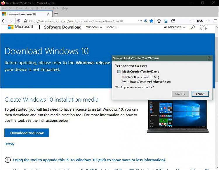 How to get the Windows 10 October 2020 Update version 20H2-mediacreationtool202h.jpg