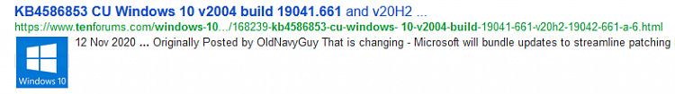 KB4592438 CU Windows 10 v2004 build 19041.685 and v20H2 19042.685-image.png