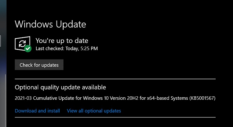 KB5000802 CU Windows 10 v2004 build 19041.867 and v20H2 19042.867-2021-03-15_17h25_22.png