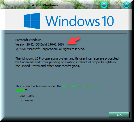 KB5001567 CU Windows 10 v2004 build 19041.868 and v20H2 19042.868-winver-after-installing-kb5001567.png