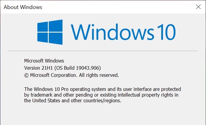 KB5000842 Windows 10 Insider Beta 19043.906 21H1 and RP 19042.906 20H2-winver906.jpg