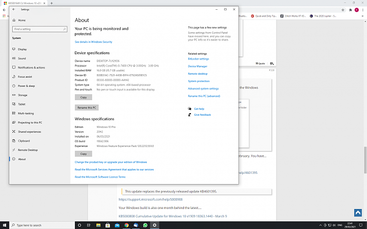 KB5001649 CU Windows 10 v2004 build 19041.870 and v20H2 19042.870-screenshot-1-.png