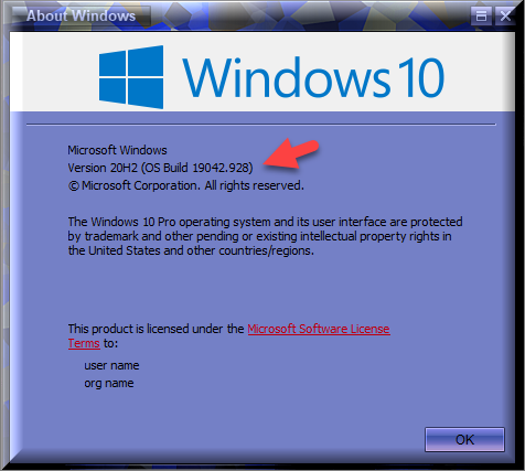 KB5001330 CU Windows 10 v2004 build 19041.928 and v20H2 19042.928-winver-after-installing-kb5001330.png