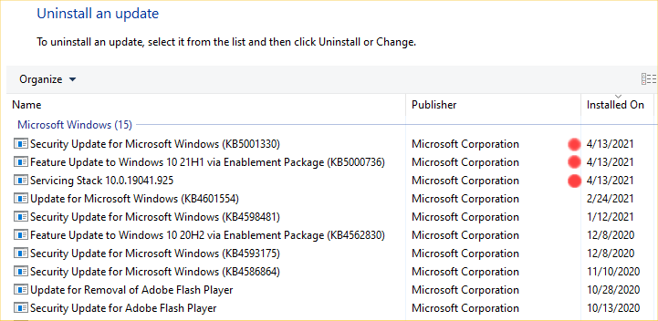 KB5001330 CU Windows 10 v2004 build 19041.928 and v20H2 19042.928-image1.png