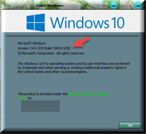 KB5001330 Windows 10 Insider Beta 19043.928 21H1 and RP 19042.928 20H2-winver-after-installing-kb5001330.png