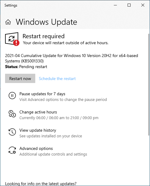 KB5001330 CU Windows 10 v2004 build 19041.928 and v20H2 19042.928-image.png