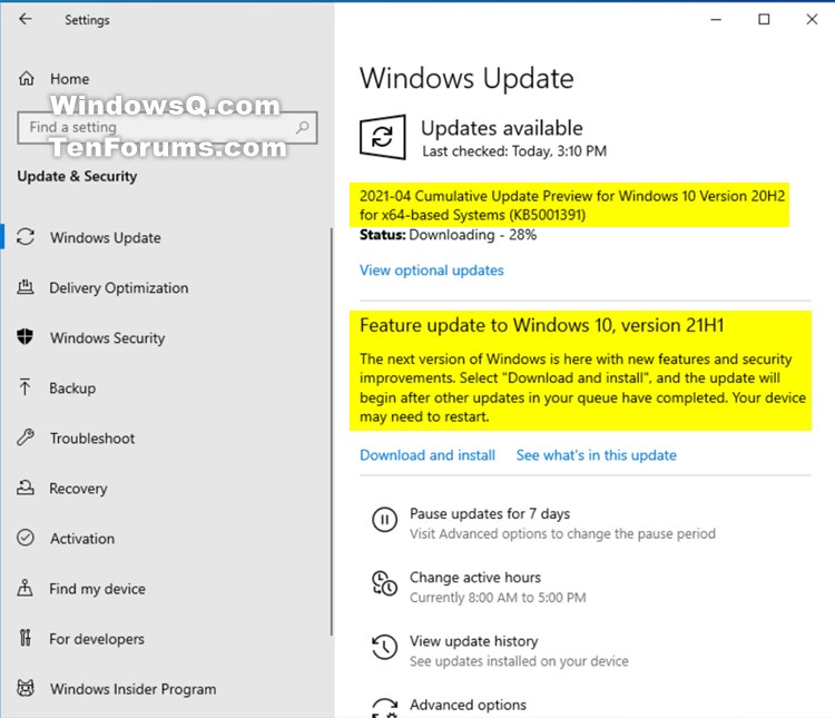 KB5001391 Windows 10 Insider Beta 19043.964 21H1 and RP 19042.964 20H2-kb5001391.jpg