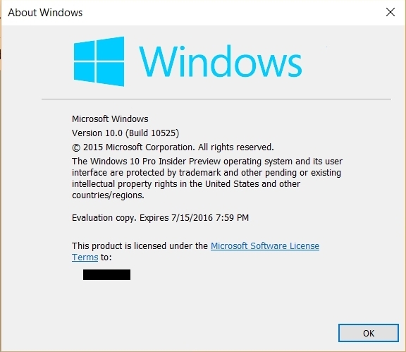 Announcing Windows 10 Insider Preview Build 10525-clipboardwinver.jpg