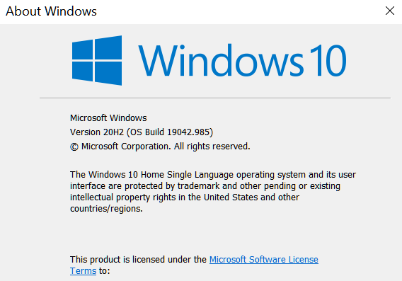 KB5003173 CU Windows 10 2004 19041.985, 20H2 19042.985, 21H1 19043.985-winver-12-may-2021.png